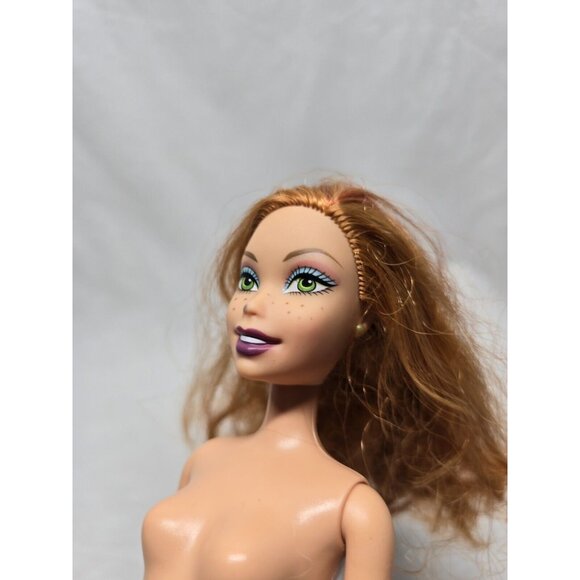 My Scene Kenzie Doll Getting Ready Red Hair Freckles- Mark On Nose - Picture 4 of 8